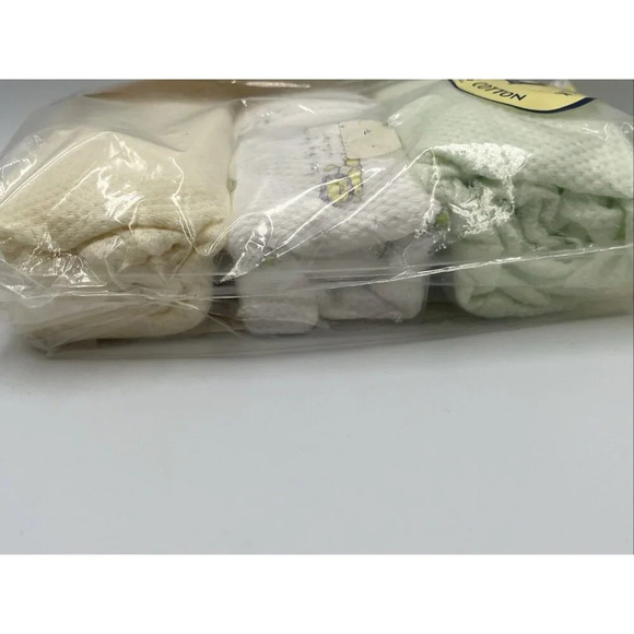 Set of 3 Gerber Vintage Footed Sleep N' Play 3-6M/New/Cotton/Yellow/Green/Small - Picture 8 of 8